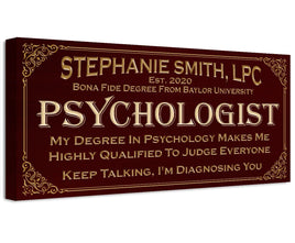 Personalized - Professional Psychologist - Canvas