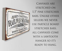 Personalized - Railway Station - Canvas