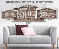 Personalized - Saloon - Canvas