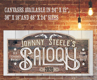 Personalized - Saloon - Canvas