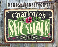 Personalized - She Shack - Metal Sign