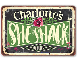Personalized - She Shack - Metal Sign