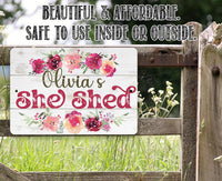 Personalized - She Shed - Metal Sign