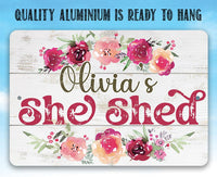 Personalized - She Shed - Metal Sign