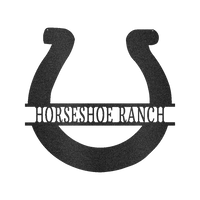 Simple Horseshoe Personalized Gifts - Custom Metal Sign, Horse Lover Gift