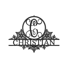 Snowfall Sign - Custom Metal Sign, Christmas Gift