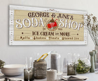 Personalized - Soda Shop - Canvas