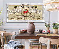 Personalized - Soda Shop - Canvas