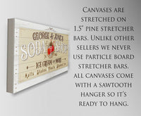 Personalized - Soda Shop - Canvas