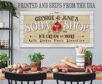 Personalized - Soda Shop - Canvas
