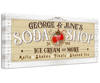 Personalized - Soda Shop - Canvas