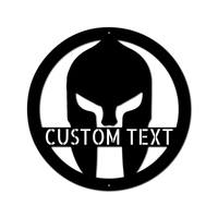 Spartan Helmet Personalized Gifts - Custom Metal Sign