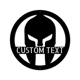 Spartan Helmet Personalized Gifts - Custom Metal Sign