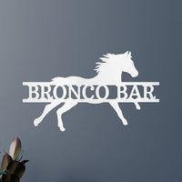 Sprinting Horse Personalized Gifts - Custom Metal Sign
