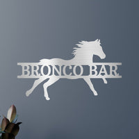 Sprinting Horse Personalized Gifts - Custom Metal Sign