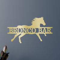 Sprinting Horse Personalized Gifts - Custom Metal Sign