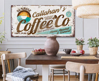 Personalized - Sunrise Coffee Co - Canvas
