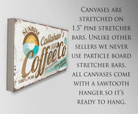 Personalized - Sunrise Coffee Co - Canvas