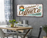 Personalized - Sunrise Coffee Co - Canvas
