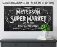 Personalized - Super Market - Canvas