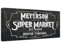 Personalized - Super Market - Canvas