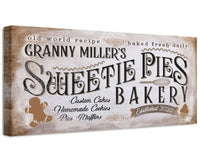 Personalized - Sweetie Pies Bakery - Canvas