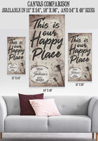 Personalized - This Is Our Happy Place -  Vertical - Canvas