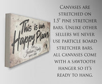Personalized - This Is Our Happy Place - Canvas