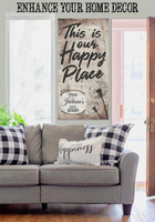 Personalized - This Is Our Happy Place -  Vertical - Canvas