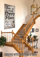 Personalized - This Is Our Happy Place -  Vertical - Canvas