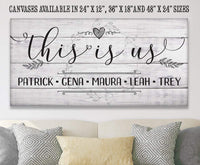Personalized - This Is Us - Canvas