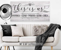 Personalized - This Is Us - Canvas