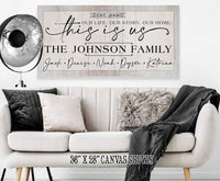 Personalized - This Is Us Our Life - Canvas