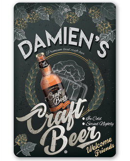 Personalized - Top Quality Craft Beer - Metal Sign