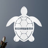 Turtle Personalized Gifts - Custom Metal Sign
