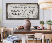 Personalized - Uncork And Unwind - Canvas