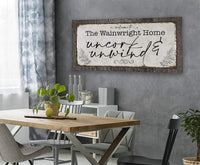 Personalized - Uncork And Unwind - Canvas