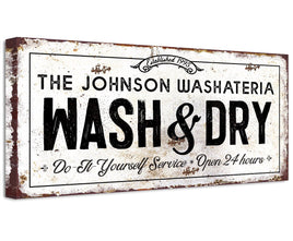 Personalized - Wash And Dry - Canvas