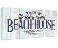 Personalized - Welcome to Our Beach House - Canvas