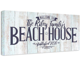 Personalized - Welcome to Our Beach House - Canvas