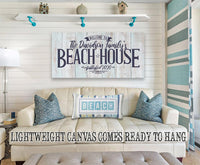 Personalized - Welcome to Our Beach House - Canvas