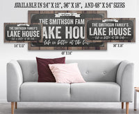Personalized - Welcome To Our Lake House - Canvas