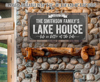 Personalized - Welcome To Our Lake House - Canvas