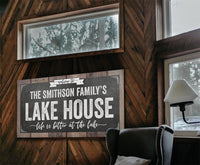 Personalized - Welcome To Our Lake House - Canvas