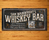 Personalized - Whiskey Bar - Canvas