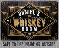 Personalized - Whiskey Room - Metal Sign