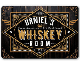 Personalized - Whiskey Room - Metal Sign