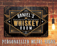 Personalized - Whiskey Room - Metal Sign
