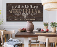 Personalized - Wine Cellar - Canvas