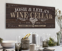 Personalized - Wine Cellar - Canvas